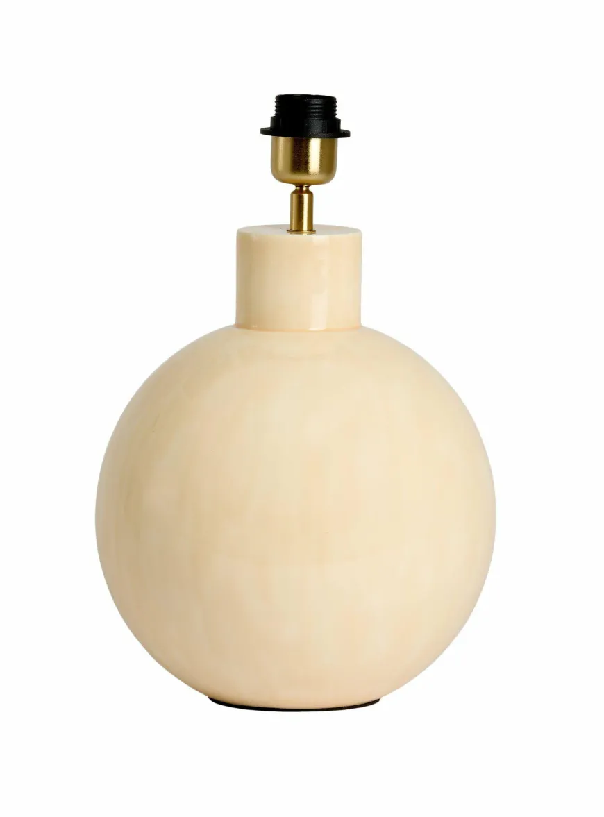 Light en Living Lampvoet Ø25,5x33 cm BENU shiny lichtroze-crème