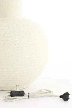 Light en Living Lampvoet Ø28,5x52 cm ULLOA keramiek mat creme
