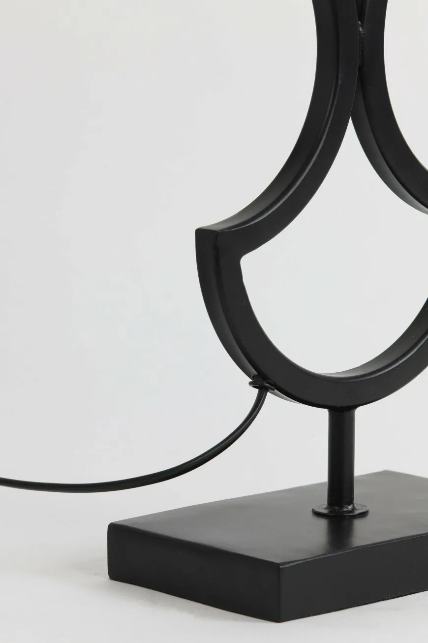 Light en Living Lampvoet 17,5x11x43 cm RIAVA mat zwart