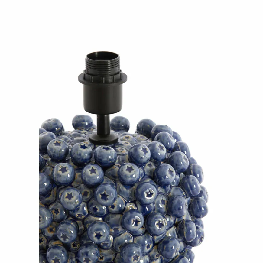 Light en Living Lampvoet Ø31,5x35 cm BERRIES keramiek donker blauw