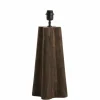 Light en Living Lampvoet 15x15x40 cm NAVELLI hout mat grijs/bruin