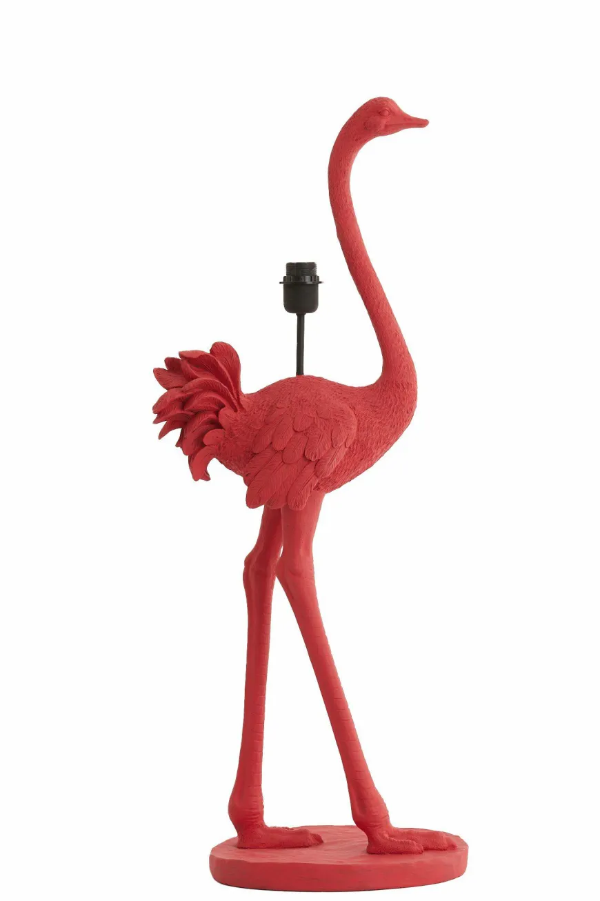 Light en Living Lampvoet 38,5x27x95 cm OSTRICH roze