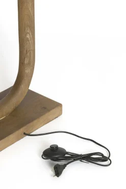 Light en Living Lampvoet 20x12x44 cm PACECO hout grijs-donker bruin