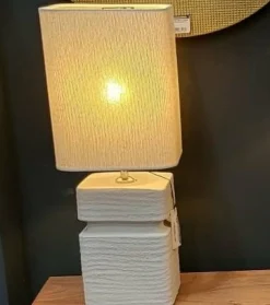 Light en Living Lampvoet 16x16x32 cm AMTA keramiek crème