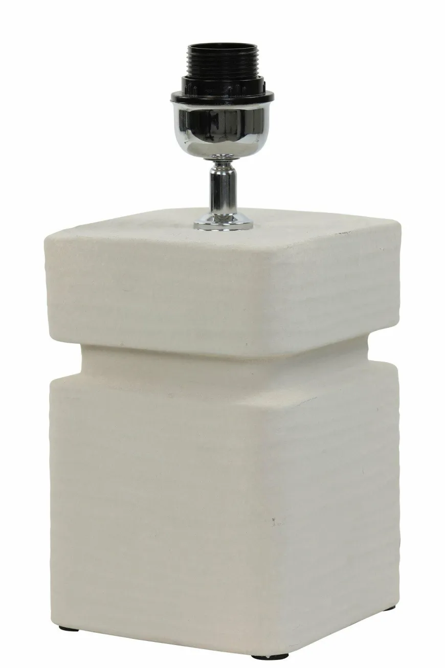 Light en Living Lampvoet 16x16x32 cm AMTA keramiek crème