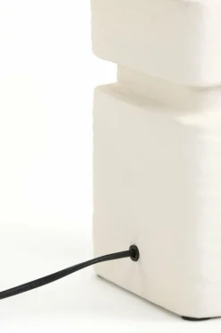 Light en Living Lampvoet 16x16x32 cm AMTA keramiek crème
