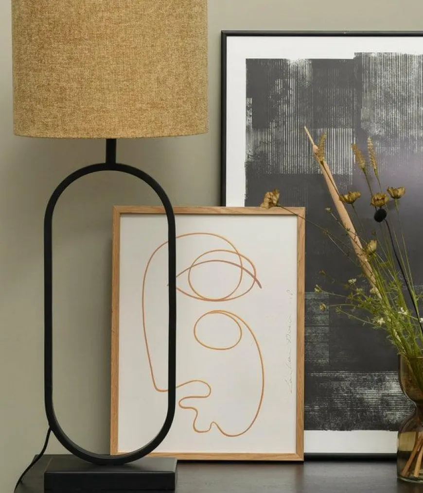 Light en Living Lampvoet 21x13x55 cm JAMIRI mat zwart