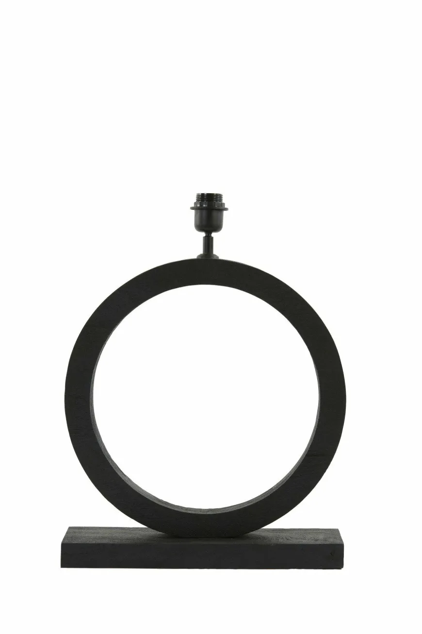 Light en Living Lampvoet 51x13x64 cm TINAR hout mat zwart
