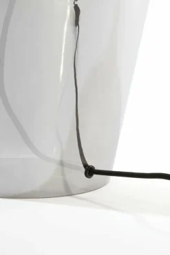 Light en Living Lampvoet Ø25x35 cm MYLES smoke glas+antiek brons