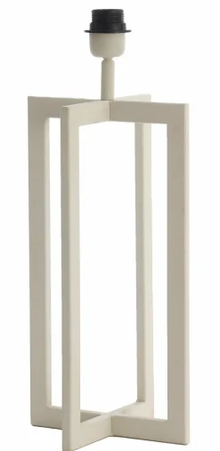 Light en Living Lampvoet 21x21x46 cm MACE crème