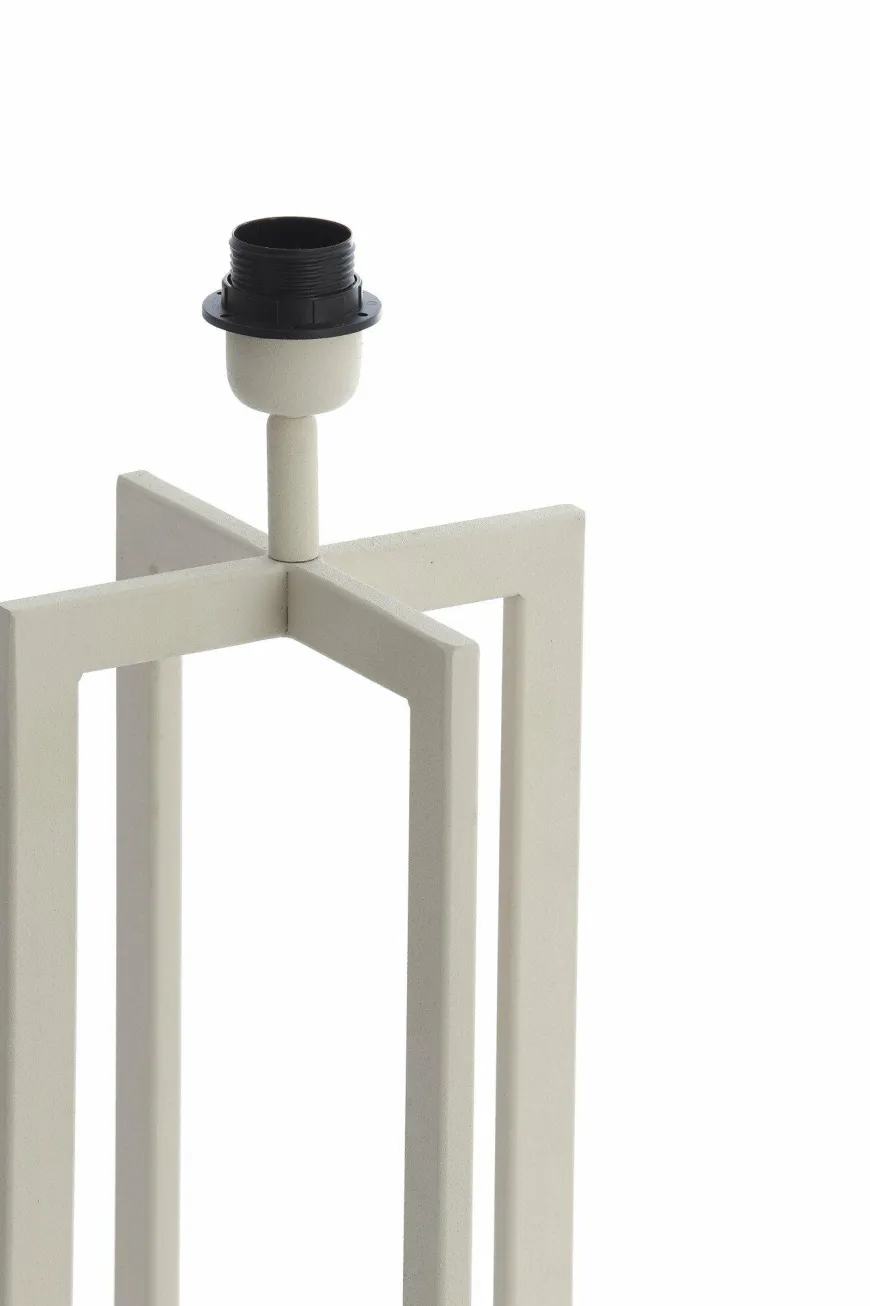 Light en Living Lampvoet 21x21x46 cm MACE crème