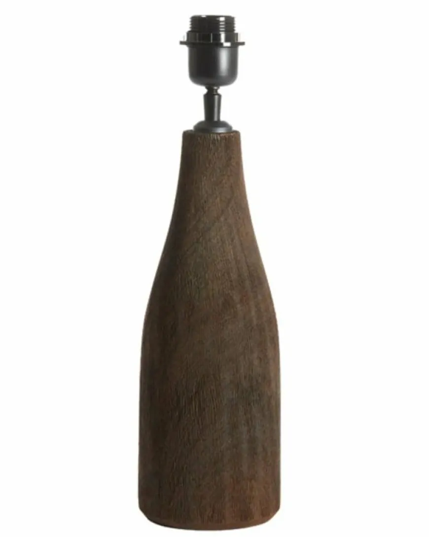 Light en Living Lampvoet Ø13x32 cm TRAPINO hout mat donker bruin