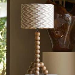 Light en Living Lampvoet 20x20x40 cm VEGLIO hout olie bruin