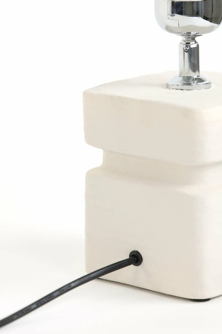 Light en Living Lampvoet 12,5x12,5x24,5 cm AMTA keramiek crème