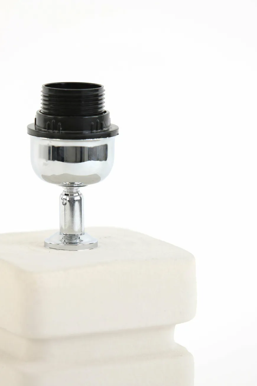 Light en Living Lampvoet 12,5x12,5x24,5 cm AMTA keramiek crème
