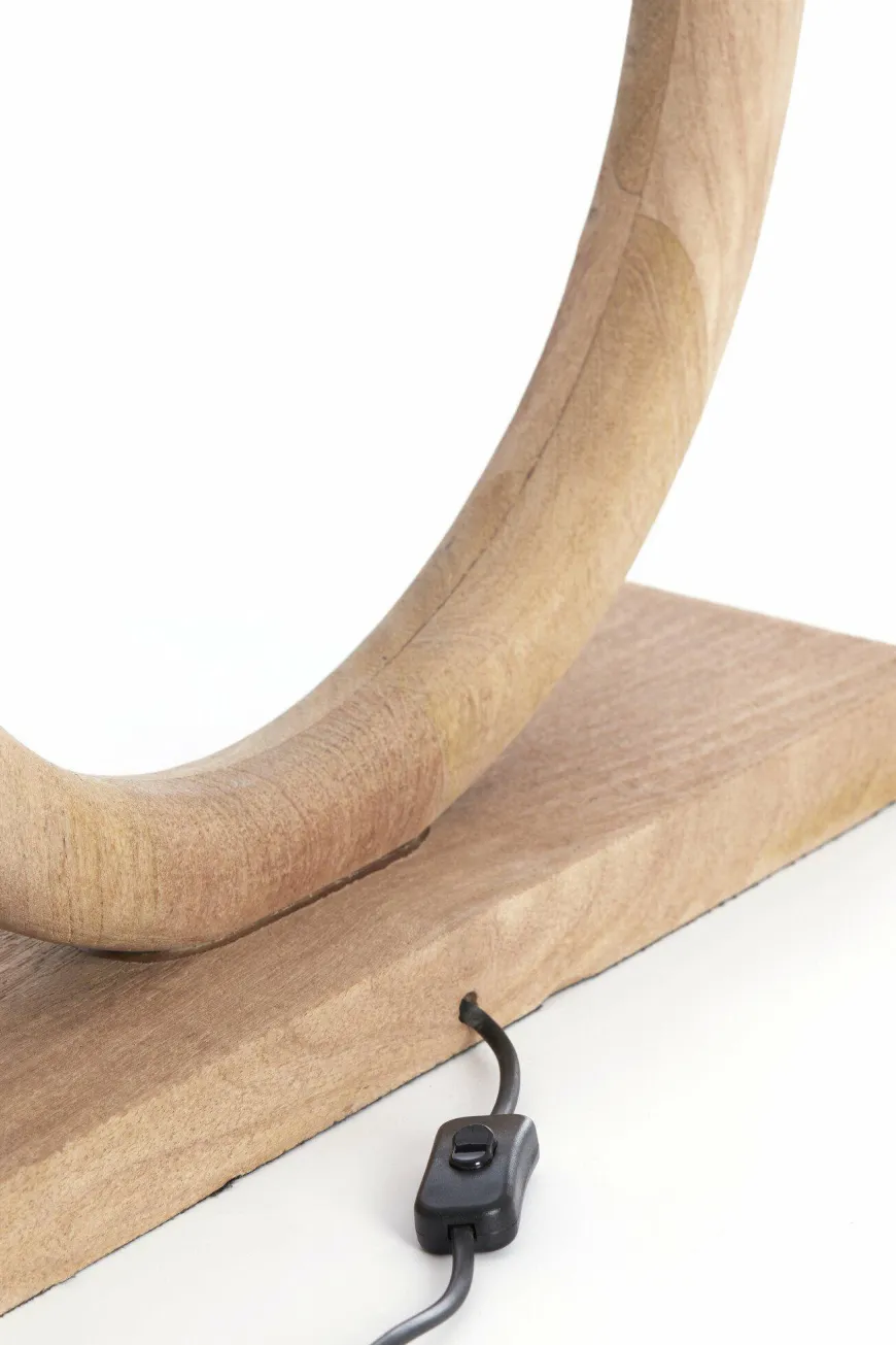 Light en Living Lampvoet 51x13x54 cm NUBIA hout mat naturel