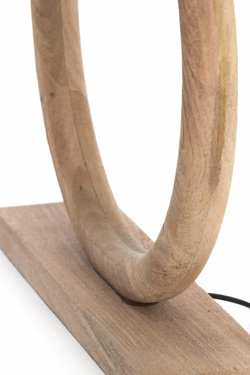 Light en Living Lampvoet 51x13x54 cm NUBIA hout mat naturel