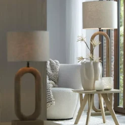 Light en Living Lampvoet 20x12x44 cm PACECO hout mat naturel