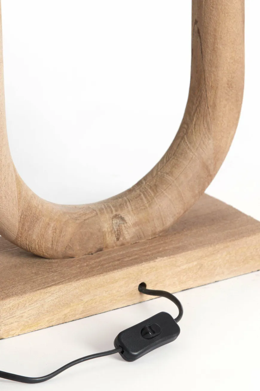 Light en Living Lampvoet 20x12x44 cm PACECO hout mat naturel
