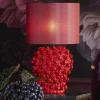 Light en Living Lampvoet Ø31,5x35 cm BERRIES keramiek rood