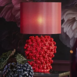 Light en Living Lampvoet Ø31,5x35 cm BERRIES keramiek rood