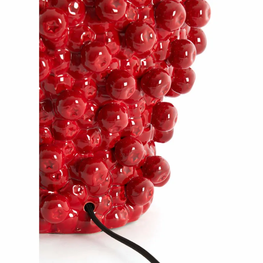 Light en Living Lampvoet Ø31,5x35 cm BERRIES keramiek rood