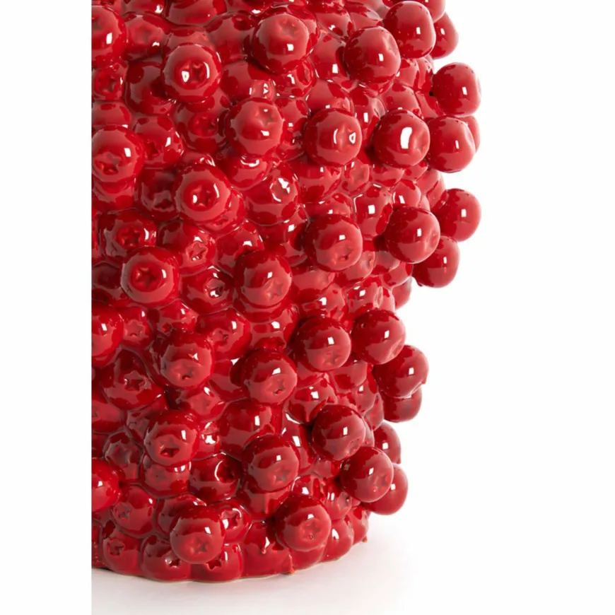Light en Living Lampvoet Ø31,5x35 cm BERRIES keramiek rood