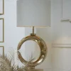 Light en Living Lampvoet 37x20x60 cm MAAN licht goud