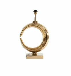 Light en Living Lampvoet 37x20x60 cm MAAN licht goud