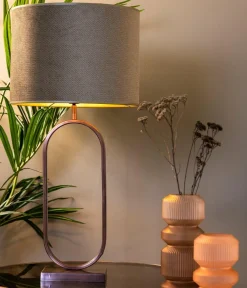 Light en Living Lampvoet JAMIRI antiek koper 20 x 13 x 55 cm