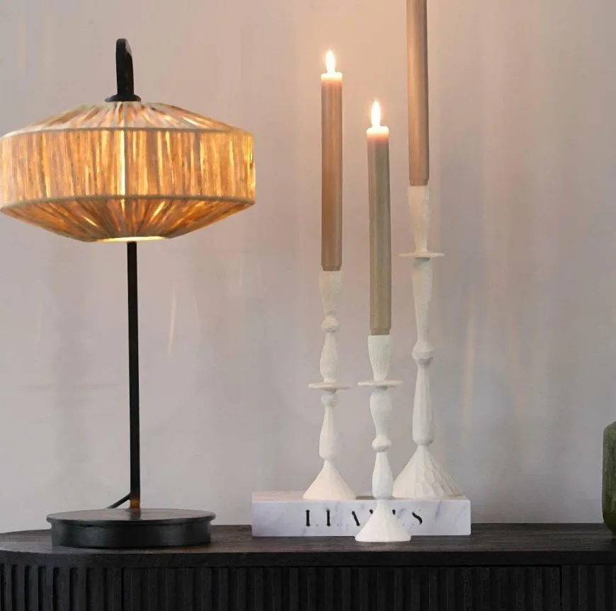 Light en Living Lampvoet 26,5x20x60 cm MARENO mat zwart
