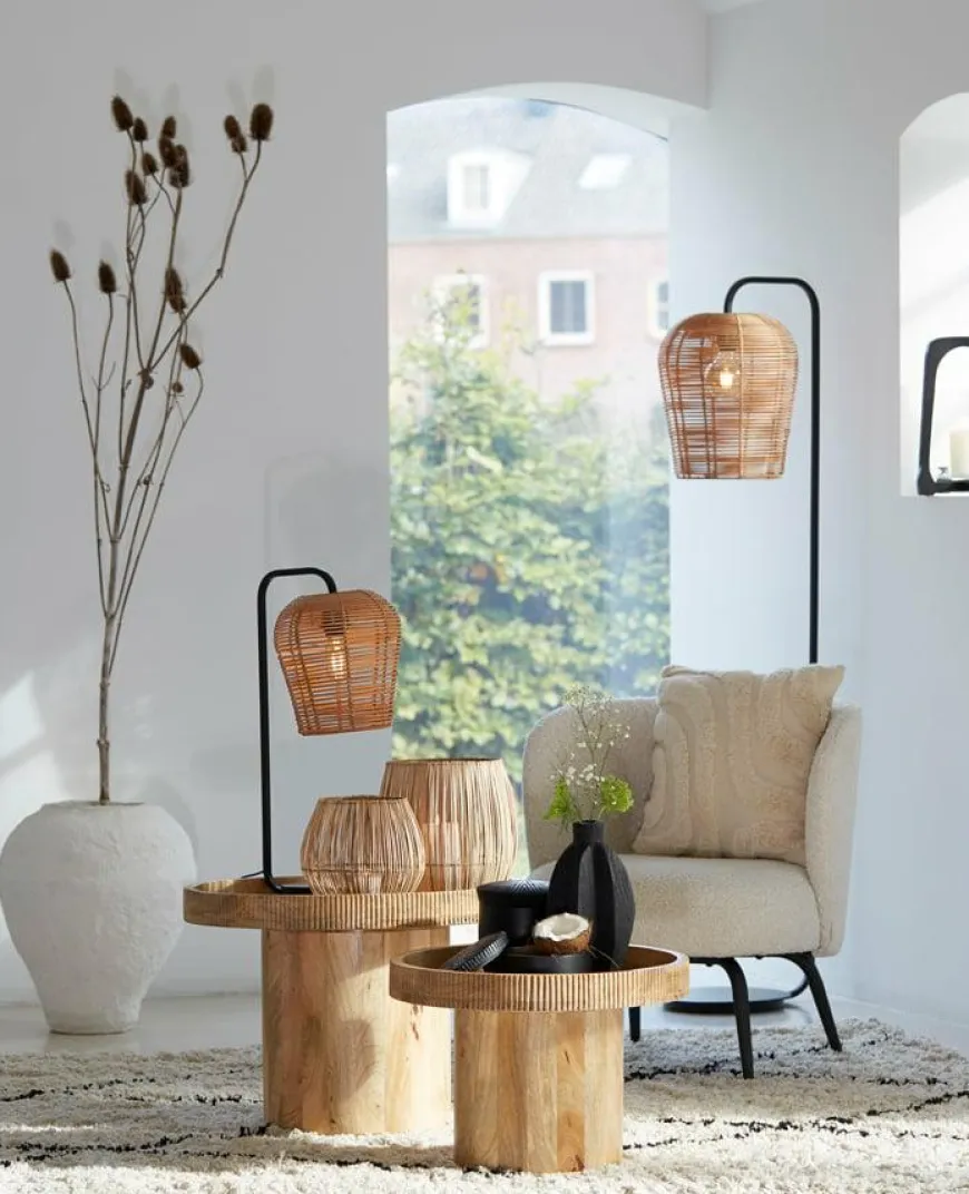 Light en Living Lampvoet 26,5x20x60 cm MARENO mat zwart