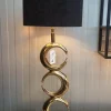 Light en Living Lampvoet 23x13x65 cm MAAN licht goud
