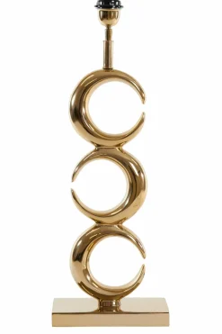 Light en Living Lampvoet 23x13x65 cm MAAN licht goud