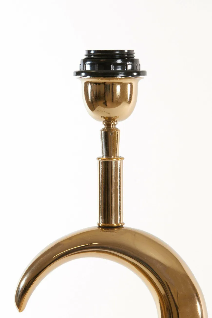 Light en Living Lampvoet 23x13x65 cm MAAN licht goud