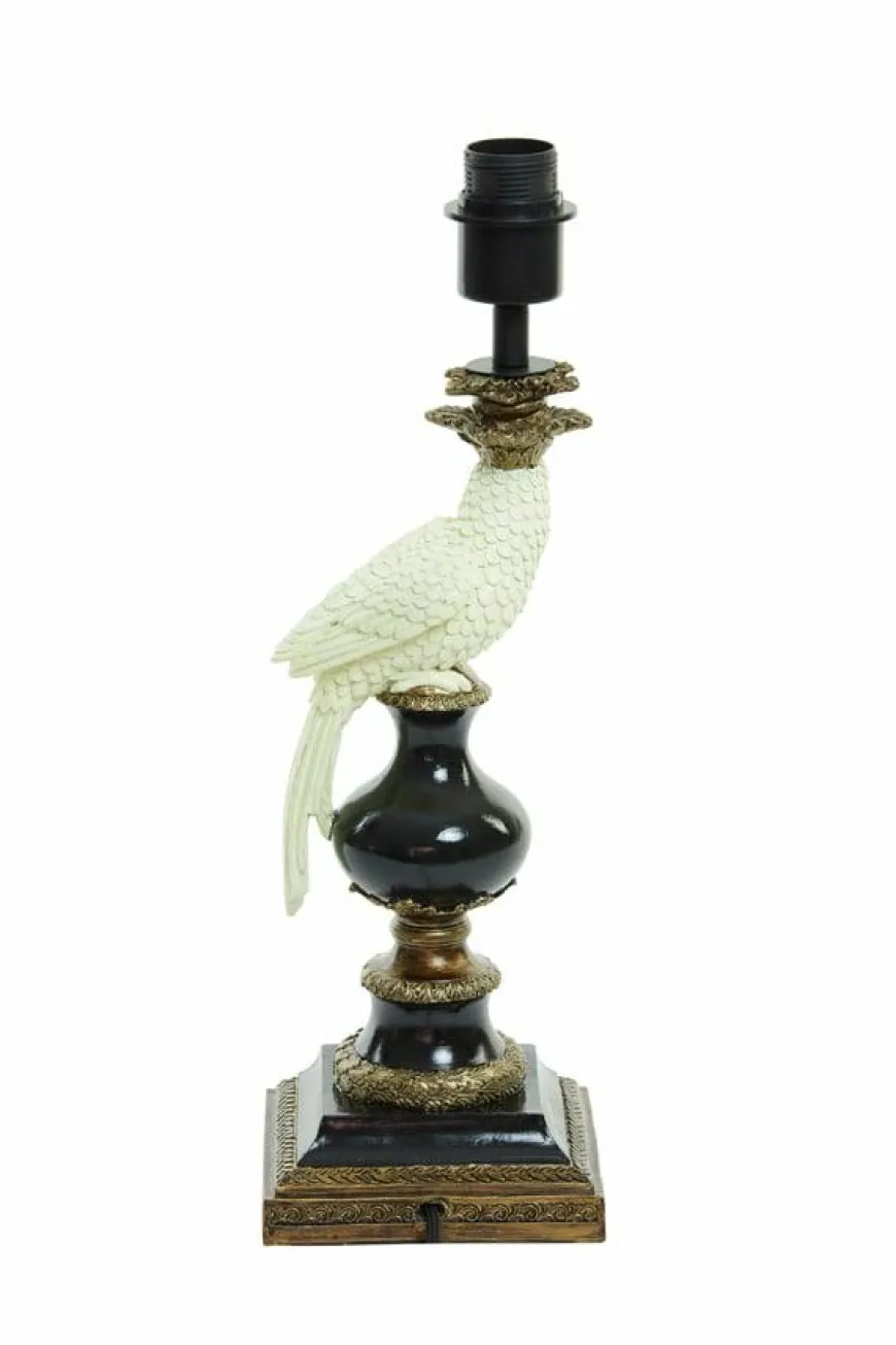 Light en Living Lampvoet 14,5x14,5x46,5 cm NYASA antiek brons-zwart-crème