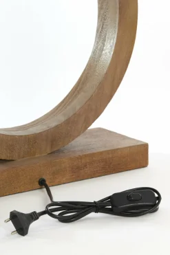 Light en Living Lampvoet 41x13x55 cm TINAR hout mat bruin