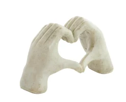 Light en Living Ornament 19x8x11,5 cm HANDS taupe grijs