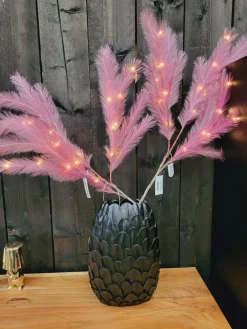 Light en Living Ornament LED 110 cm FEATHER rood / roze