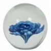 Light en Living Ornament Ø8,5x8,5 cm FLOWER glas blauw