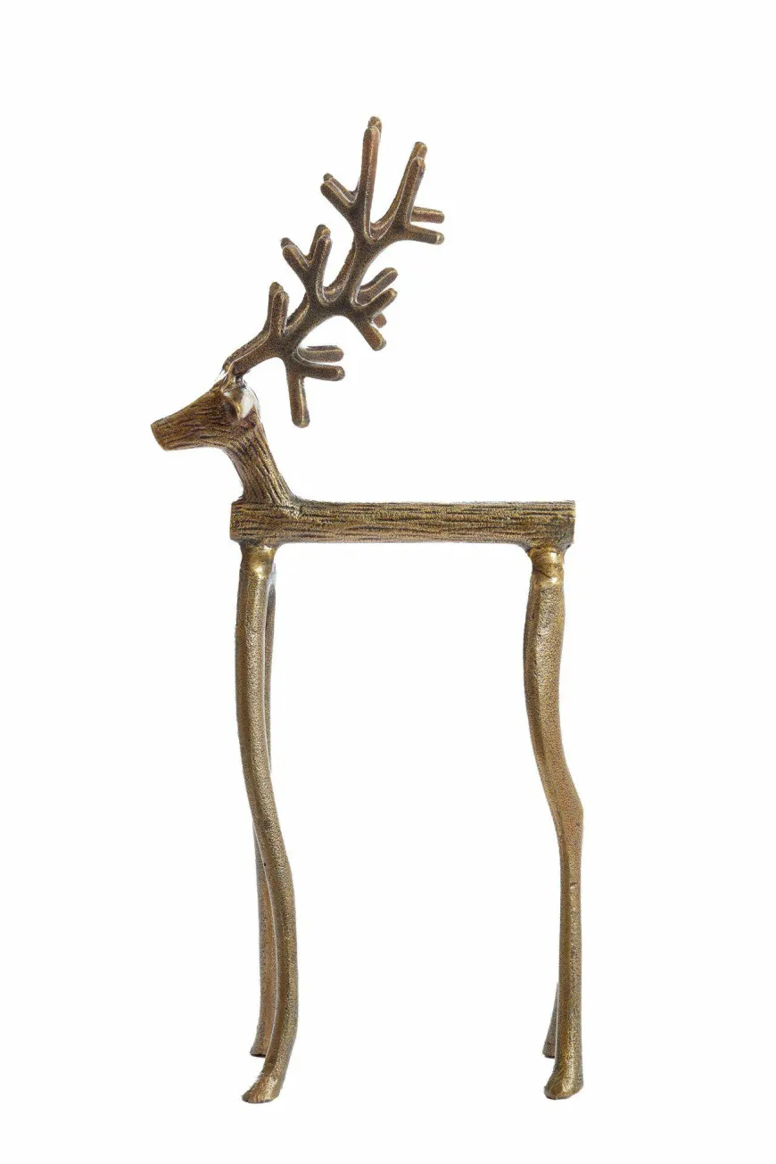 Light en Living Ornament 20.5x13x47 cm REINDEER goud