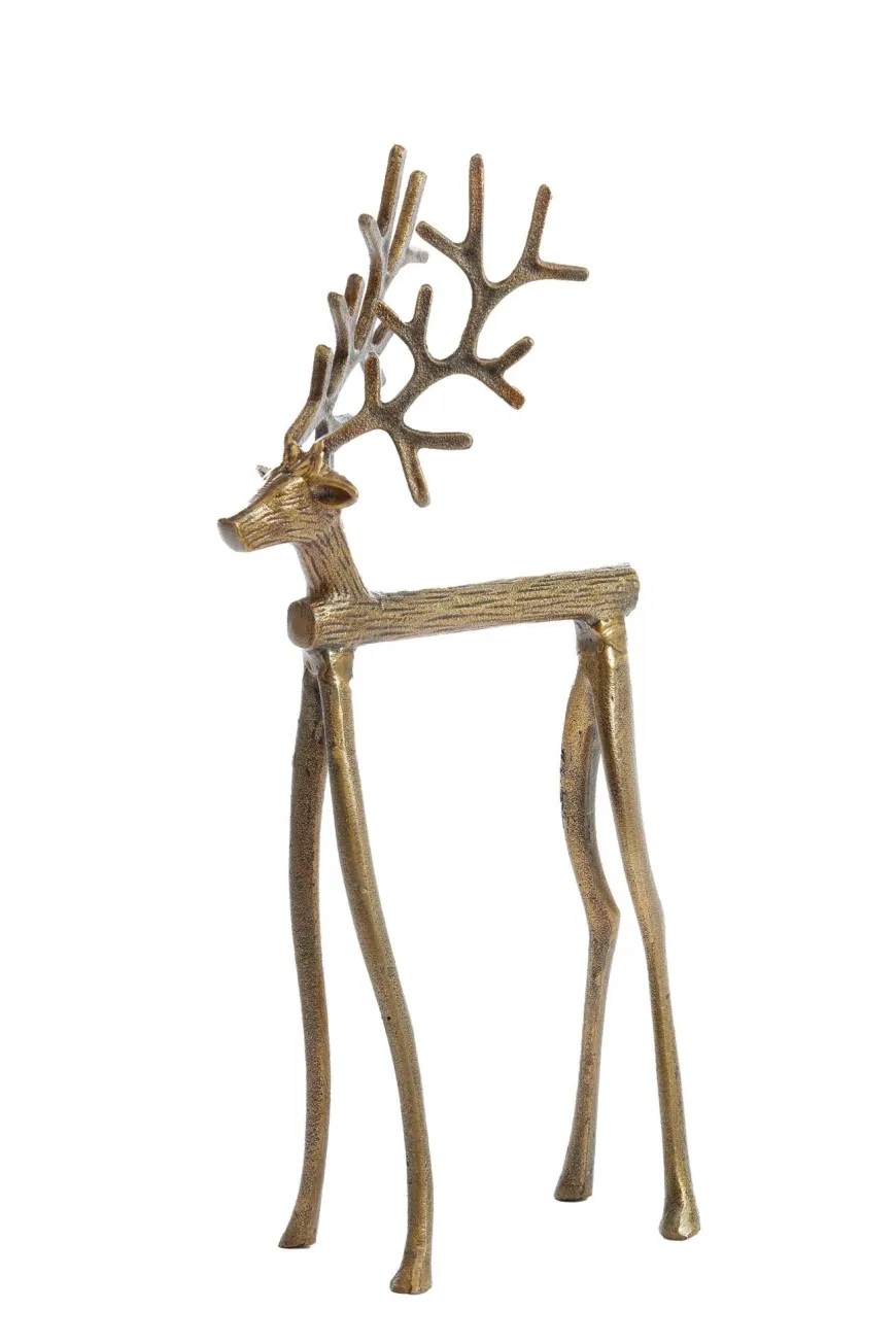 Light en Living Ornament 20.5x13x47 cm REINDEER goud