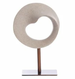 Light en Living Ornament op voet 20x10x30 cm TUZLA taupe+donker brons