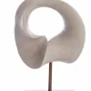 Light en Living Ornament op voet 34x18x43 cm VODICE taupe+donker brons