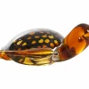 Light en Living Ornament 15,5x14,5x7 cm TURTLE glas amber+amber-zwart