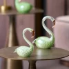 Light en Living Ornament 12x7x17 cm SWAN glas groen