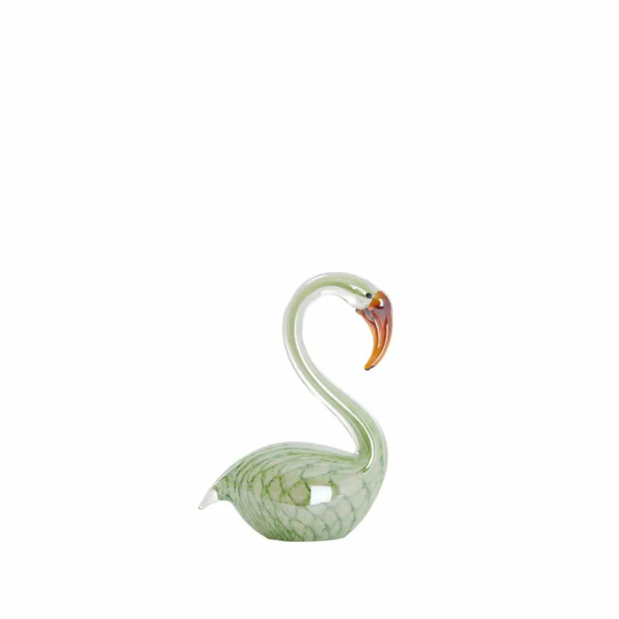 Light en Living Ornament 12x7x17 cm SWAN glas groen