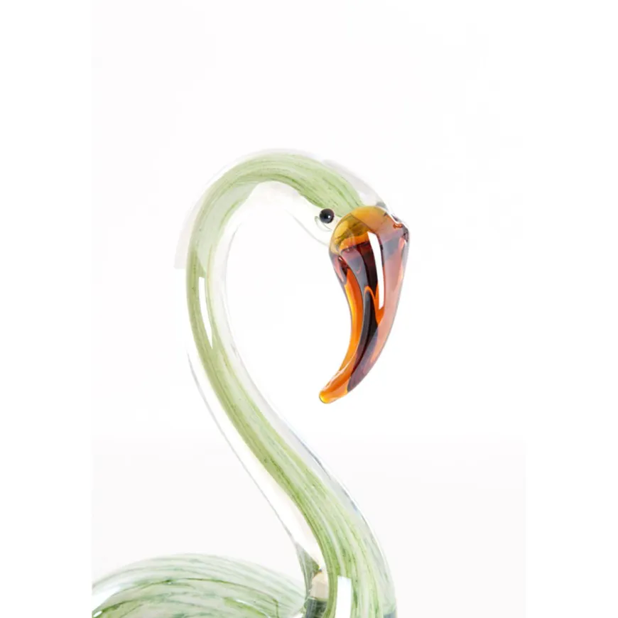 Light en Living Ornament 12x7x17 cm SWAN glas groen