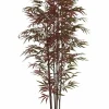 Light en Living Ornament in pot 70x60x180 cm BAMBOO naturel+groen/rood