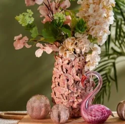 Light en Living Ornament Ø10x10 cm CORAL glas licht roze